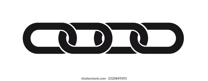 Chain icon isolated. vector illustration