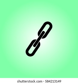 Chain icon, link vector illustration