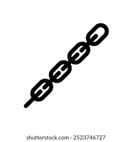 Chain icon logo design template isolated illustration