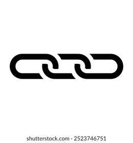 Chain icon logo design template isolated illustration
