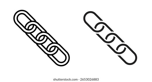 Chain icon Logo Design Vector Template Illustration