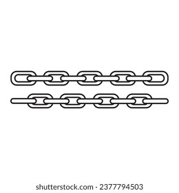 plantilla de diseño vectorial de logotipo de icono de cadena