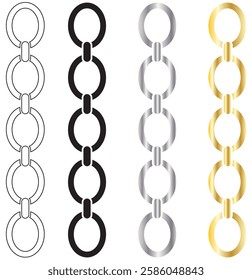 chain icon. Metal chain part vector . 1176