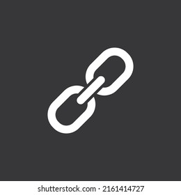 Chain icon on grey background