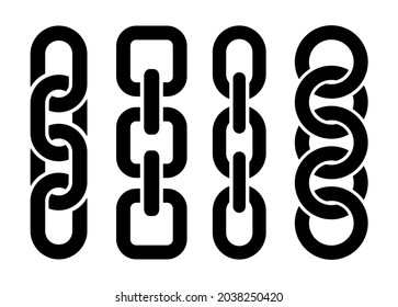 chain icon on white background