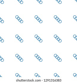 chain icon pattern seamless white background. Editable outline chain icon. chain icon pattern for web and mobile.