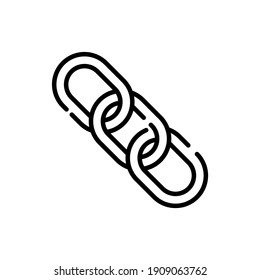 Kettensymbol. SEO Link Building Symbol.