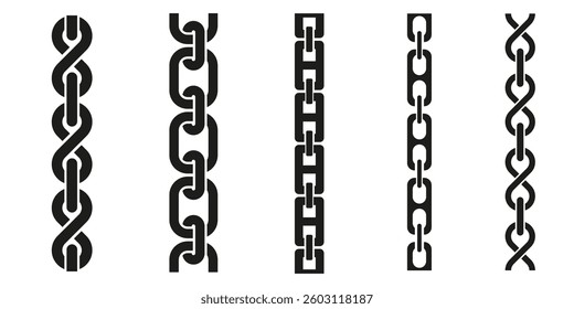 chain icon. chain icon set
