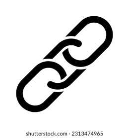 Icono de cadena. inicio de sesión para concepto móvil y diseño web. ilustración vectorial