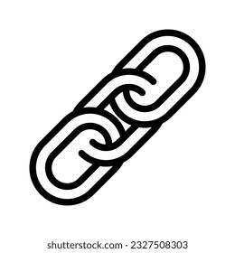 Icono de cadena. inicio de sesión para concepto móvil y diseño web. ilustración vectorial
