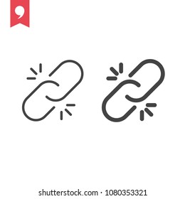 Chain icon. Simple element illustration. Chain symbol design template. Can be used for web and mobile UI.
