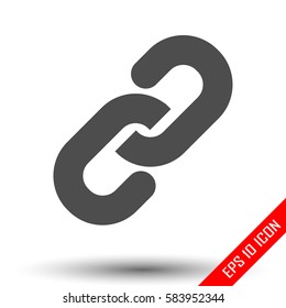 Chain Icon Simple Flat Logo Chain Stock Vector (Royalty Free) 583952344 ...