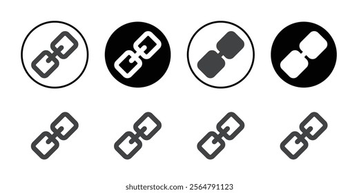 Chain icon simple vector symbol