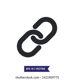 chain icon symbol illustration, vector, eps 10