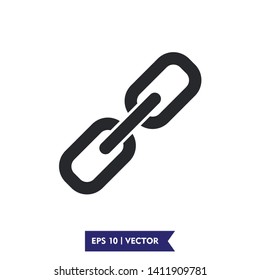chain icon symbol illustration, vector, eps 10