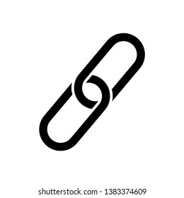 Chain icon symbol vector on white background. link icon