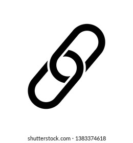 Chain icon symbol vector on white background. link icon
