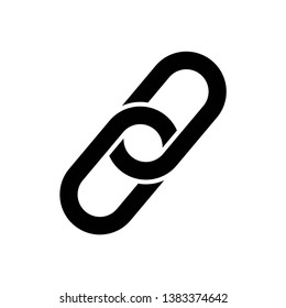 Chain icon symbol vector on white background. link icon