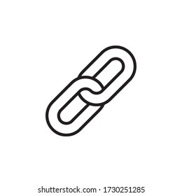 Icono De Cadena En El Vector De Diseño De Moda Eps 10