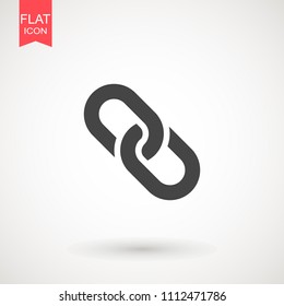 Chain Icon in trendy flat style isolated on grey background. Connection symbol for your web site design, logo, app, UI. Vector illustration, EPS10.