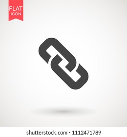 Chain Icon in trendy flat style isolated on grey background. Connection symbol for your web site design, logo, app, UI. Vector illustration, EPS10.