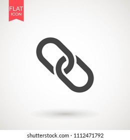 Chain Icon in trendy flat style isolated on grey background. Connection symbol for your web site design, logo, app, UI. Vector illustration, EPS10.