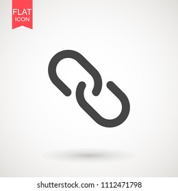 Chain Icon in trendy flat style isolated on grey background. Connection symbol for your web site design, logo, app, UI. Vector illustration, EPS10.