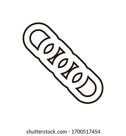 Chain icon in trendy flat style isolated. Eps 10.