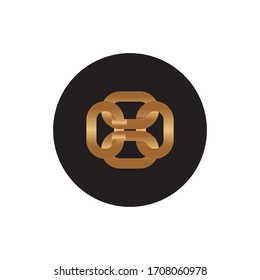 Kettensymbol im trendigen, flachen Stil einzeln auf grauem Hintergrund. Verbindungssymbol für Ihr Webdesign, Logo, App, UI. Vektorillustration, EPS10.