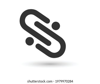 Chain Icon in trendy flat style isolated on white background. Connection symbol for your web site design, logo, app, UI. Vector illustration, EPS 10.