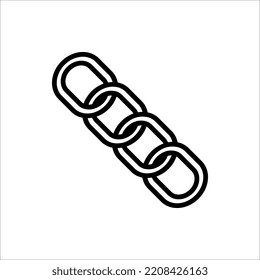 Chain Icon in trendy flat style isolated on white background.