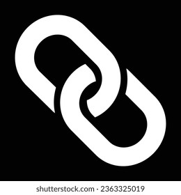 Chain Icon in trendy flat style isolated on white background.