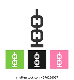 Chain Icon in trendy flat style isolated on grey background. Connection symbol for your web site design, logo, app, UI. Vector illustration, EPS10.