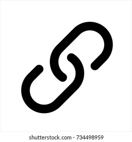 chain icon in trendy flat style isolated on white background. chain icon symbol for your web site design,chain logo, app, UI. Vector illustration, chain icon eps10. 