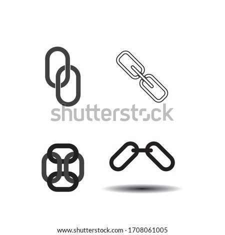 Chain Icon in trendy flat style isolated on grey background. Connection symbol for your web site design, logo, app, UI. Vector illustration, EPS10.