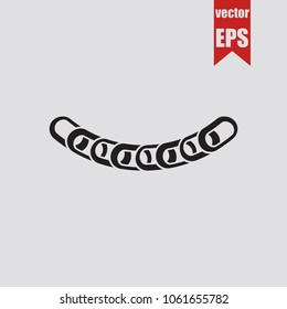 Chain icon in trendy isolated on grey background.Vector illustration.