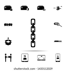 chain icon. Universal set of logistic for website design and development, app development