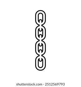ícone de cadeia. ícone de vetor de cadeia cor editável