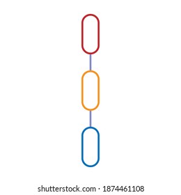 Ilustración de diseño del vector de icono de cadena