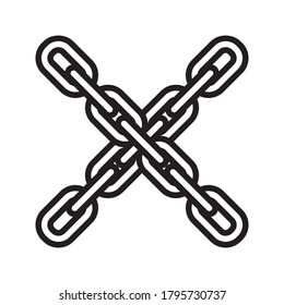 chain icon. chain vector icon. editable icon 