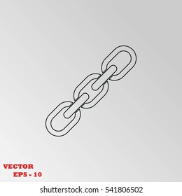 Chain Icon, Vector EPS 10 illustration style