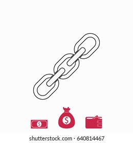 Chain Icon, Vector EPS 10 illustration style