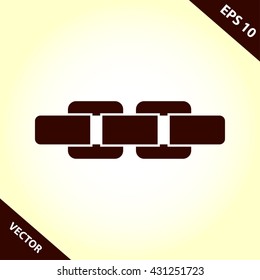 chain icon. chain vector illustration