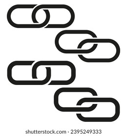 Kettensymbol. Vektorgrafik. EPS10.