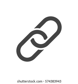 Chain Icon vector illustration in flat style isolated on white background. Connection symbol for web site design, logo, app, ui.