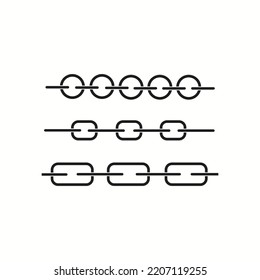 Chain icon vector illustration graphic on background