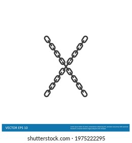 chain icon vector illustration trendy style