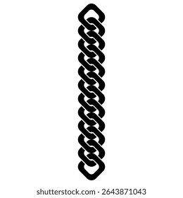 Vector de icono de cadena. Signo de ilustración de cadena de hierro. Símbolo de сcadena de metal. Icono de Web de cadena.