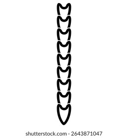 Chain icon vector. Iron chain illustration sign. Metal сhain symbol. Chain web icon.