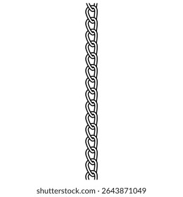 Chain icon vector. Iron chain illustration sign. Metal сhain symbol. Chain web icon.